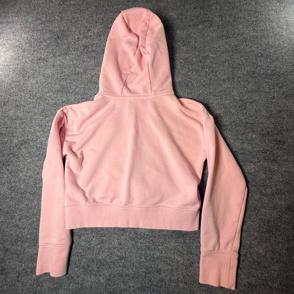 Nike Kids Big-Kids Pink Cropped Club Fleece‎ Hoodie L DC7210-690